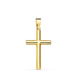 CRUZ ORO 18K LISA TUBO