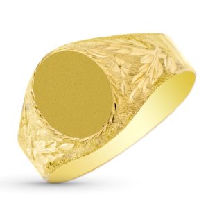 9K SELLO ORO AMARILLO OVAL