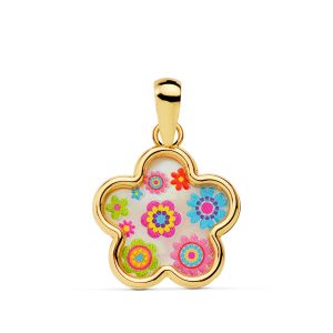 COLGANTE FLOR NACAR COLORES