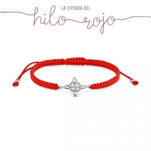 PULSERA HILO ROJO ANUDADO CON NUDO DE BRUJA