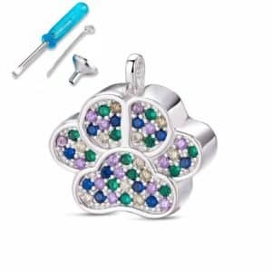 COLGANTE HUELLA PLATA PARA CENIZAS