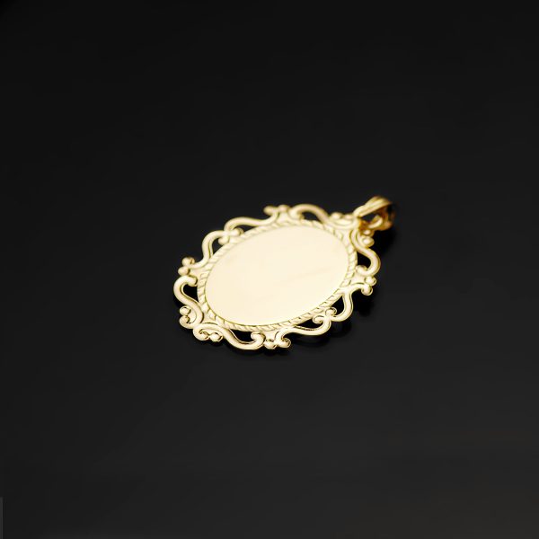 MEDALLA VIRGEN NIÑA ORO 18K - Imagen 3