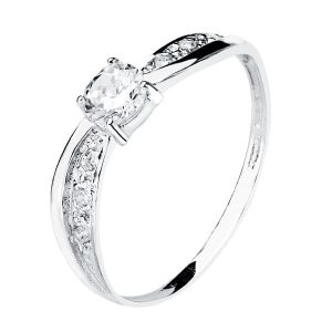 SOLITARIO ORO BLANCO 9K