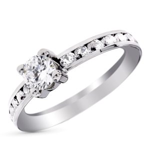 SOLITARIO ORO BLANCO 9K