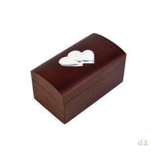 CAJA JOYERO CORAZON DOBLE