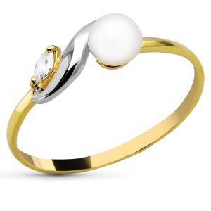 ANILLO BICOLOR ORO 18K