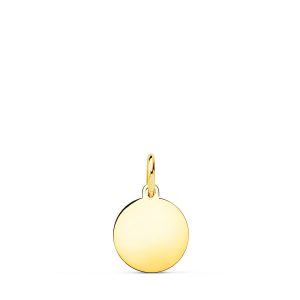 PLACA DISCO ORO 18K