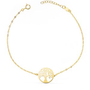PULSERA ARBOL DE LA VIDA ORO 18K