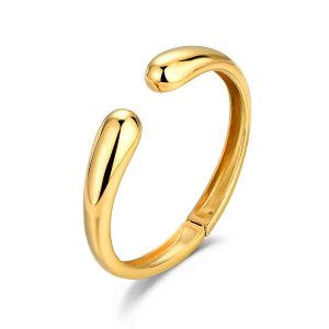 BRAZALETE ACERO CHAPADO 18KT