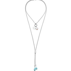 Collar Viceroy de acero chapado en plata 999 ajustable colección Laura Escanes