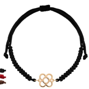 PULSERA BALDOSA NYLON ORO 18K
